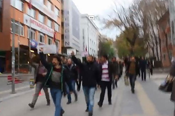 Başkentte protesto yürüyüşü