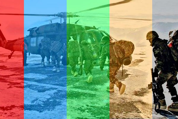 'Terörle mücadele'de 5 renk dönemi