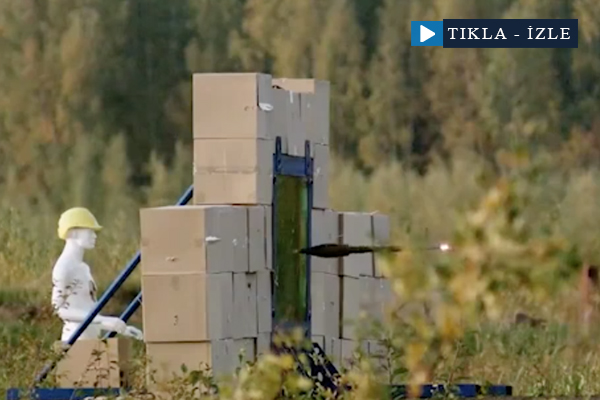 Roketin kurşun geçirmez cama etkisi