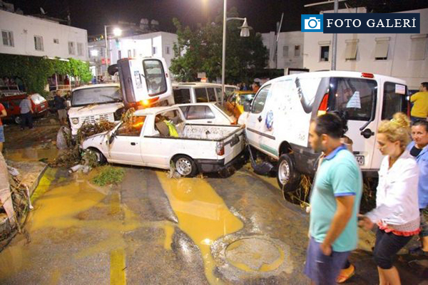 Bodrum'u sel vurdu