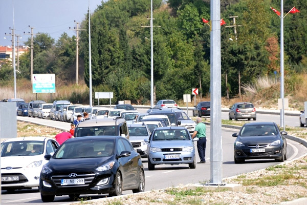 Çanakkale Boğazında trafik yoğunluğu