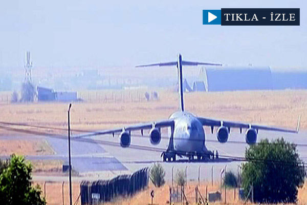 ABD uçakları Diyarbakır'da