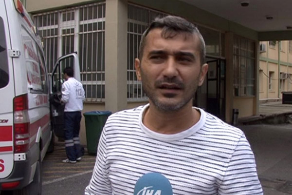 Karısının darp ettiği adam polise gitti