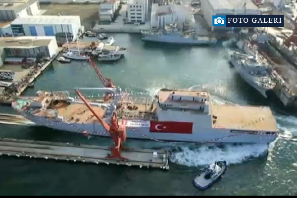 Türk denizciliğinin yeni 'Bayraktar'ı denizle buluştu