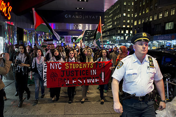 ABD'de Filistin için dayanışma gösterisi
