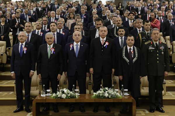 Anayasa Mahkemesinin 55. kuruluş yıldönümü töreninden dikkat çeken kareler