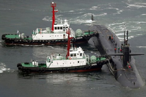 Füze fırlatma özelliğine sahip ABD denizaltısı, Kore'de