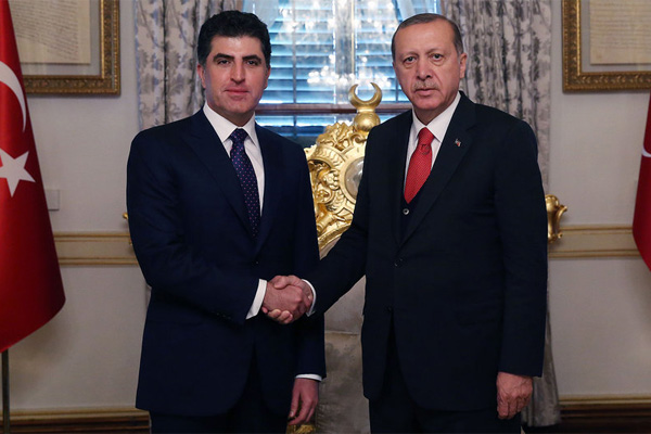 Erdoğan, Neçirvan Barzani'yi kabul etti