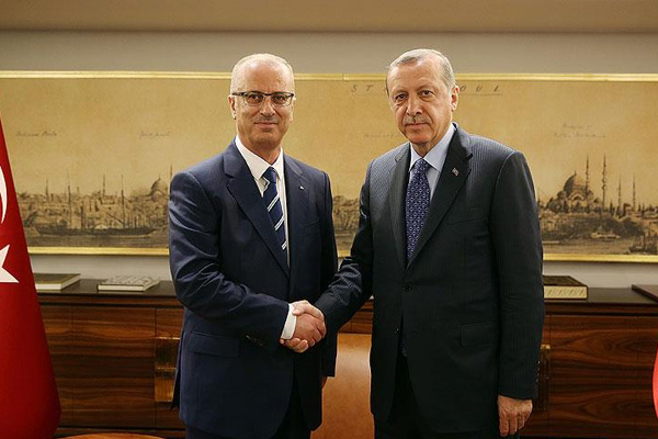 Erdoğan Filistin Başbakanı'nı kabul etti