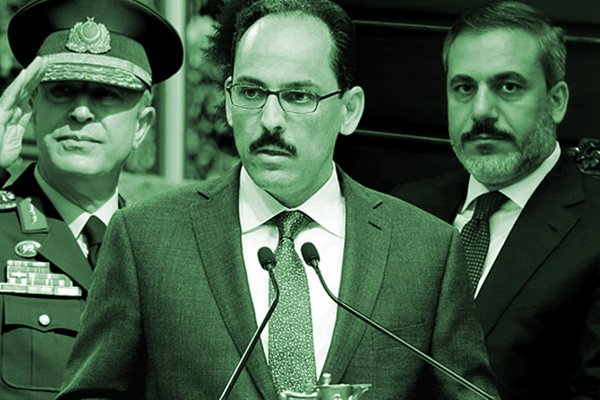 Trump, Akar, Fidan ve Kalın'ı odasında ağırladı