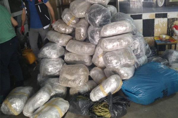 Diyarbakır'da 342 kilo esrar ele geçirildi