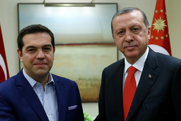 Erdoğan Çipras ile görüştü