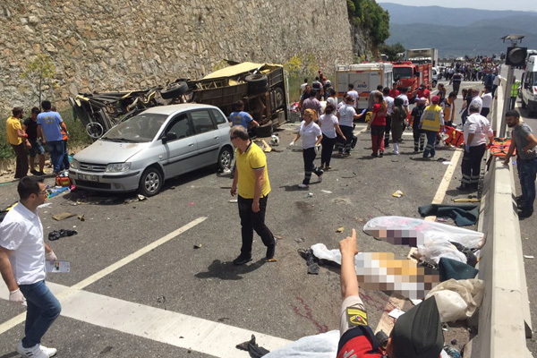 İşte Marmaris'teki korkunç kazanın görüntüleri
