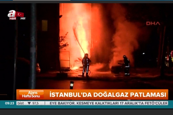 İstanbul'da doğalgaz patlaması
