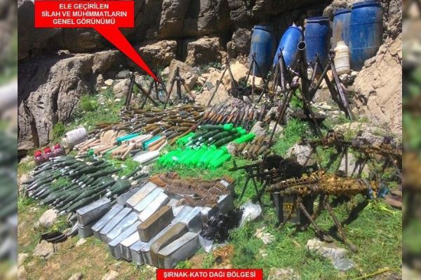 Şırnak'ta çok sayıda silah ele geçirildi