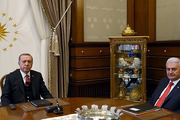 Erdoğan, Yıldırım'ı kabul etti