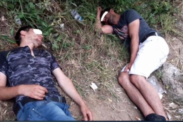 TEM kenarında 15 genç yığılıp kaldı!