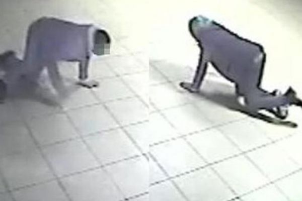 Emekleyince yakalanmayacağını sandılar