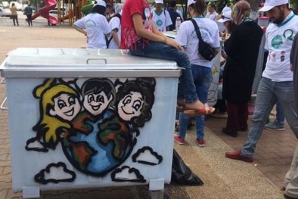 Suriyeli mültecilerden çevre duyarlılığı mesajı