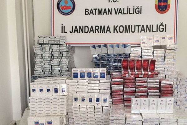 6 bin 258 paket kaçak sigara ele geçirildi