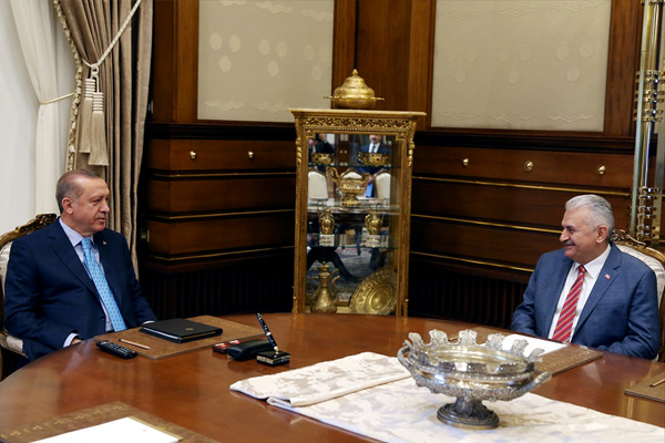 Erdoğan-Yıldırım görüşmesi sona erdi