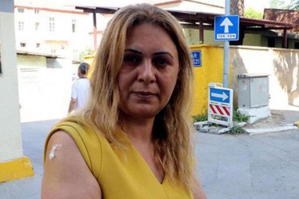 Kadın gazeteciye maganda şiddeti