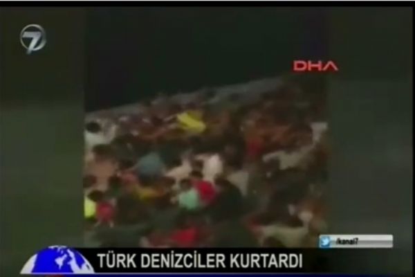 Türk gemiciler, göçmenleri böyle kurtardı