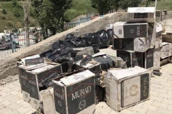 Hakkari'de kaçak sigara operasyonu