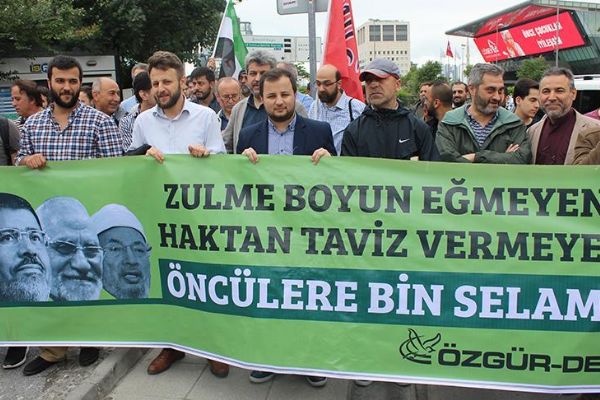 Özgür-Der üyelerinden Katar protestosu