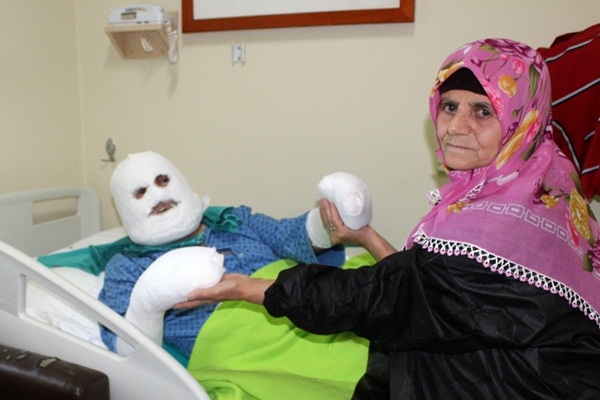 Sahura kalktı, dehşeti yaşadı