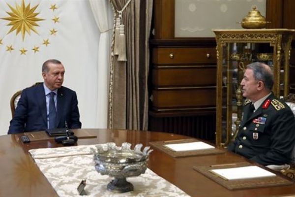 Cumhurbaşkanı Erdoğan Orgeneral Akar'ı kabul etti