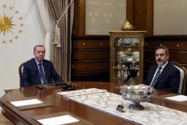 Erdoğan Hakan Fidan'ı kabul etti