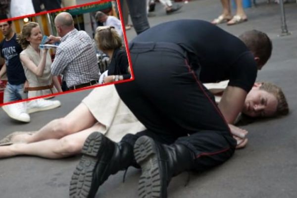 Kadın politikacıya sokak ortasında saldırı!