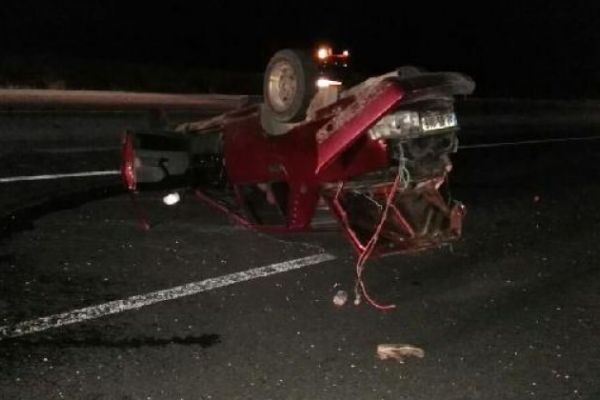 Konya'da otomobil takla attı: 1 ölü, 1 yaralı