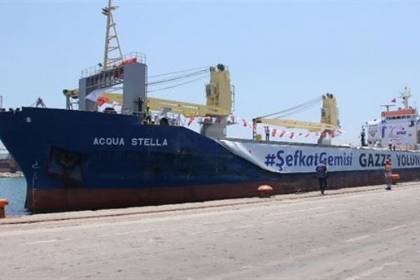 Şefkat gemisi Gazze için yola çıktı