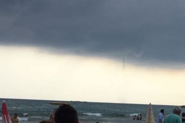 Alanya'da çıkan hortum 5 dakika devam etti