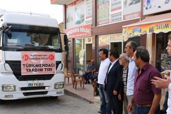Nevşehir'den Suriye Türkmenlerine yardım eli