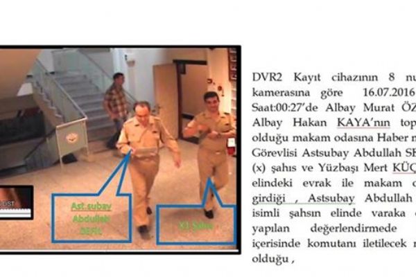 Sahil Güvenlikteki hareketliliğin görüntüleri iddianamede yer aldı