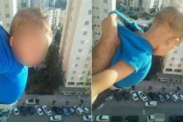 Cezayir'de beğeni için bebeğini camdan sallandıran babaya 2 yıl hapis
