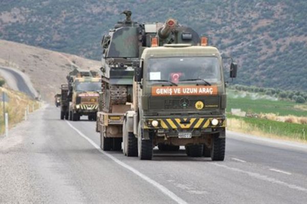 Suriye sınırına askeri sevkiyat