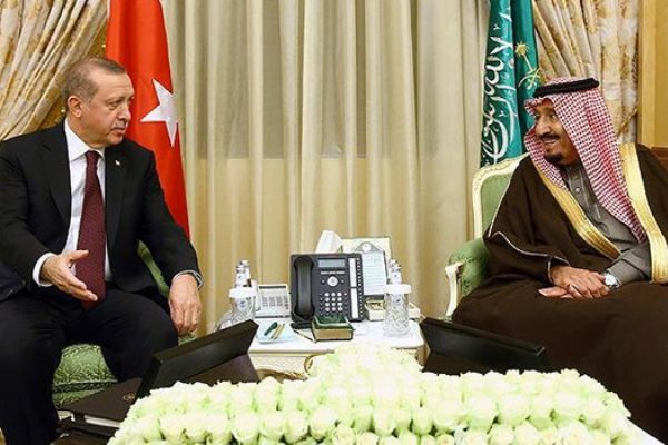 Erdoğan, Suudi Arabistan Kralı Selman ile görüştü