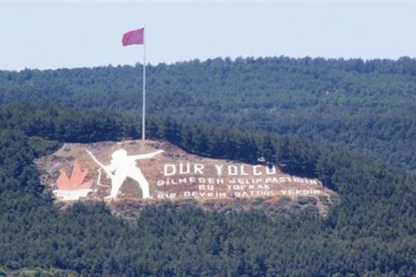 Çanakkale'deki Türk Bayrağı 13 metre daha yükseltildi