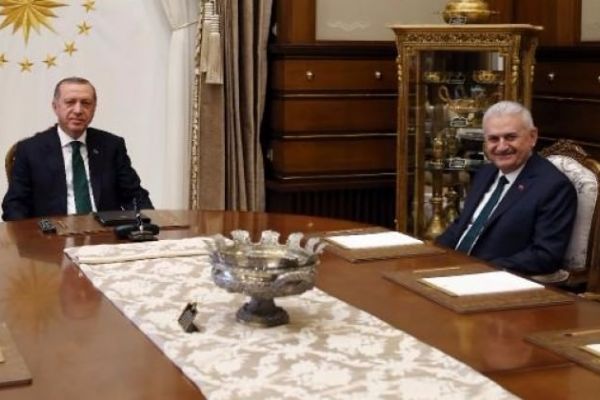 Erdoğan, Başbakan Yıldırım'ı kabul etti