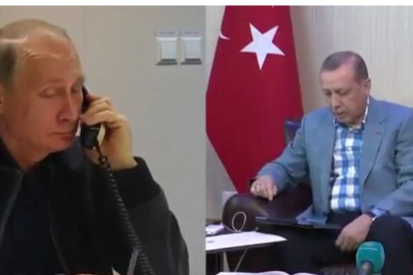 Erdoğan ve Putin telefonda görüşmüştü, işte o anlar!