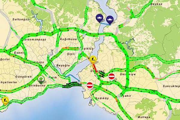 İstanbul'da trafik oranı yüzde 4