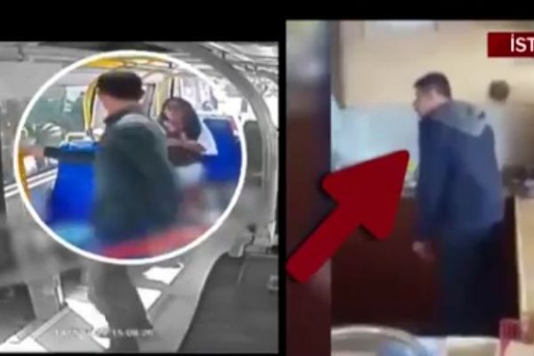 Şortlu kıza saldıran Ercan Kızılateş ile ilgili şok görüntü