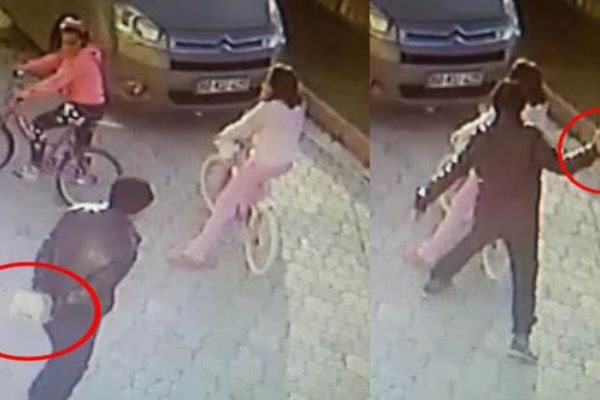 Parke taşıyla dehşet saçtı, serbest kaldı