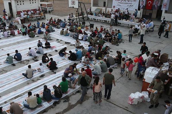 Suriye'de son iftar