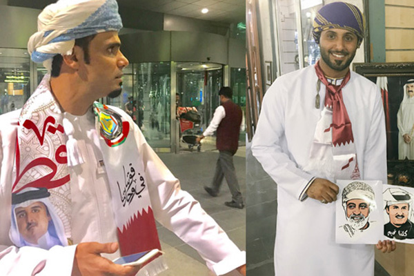 Ummanlı ve Kuveytli vatandaşlardan Katar’a destek