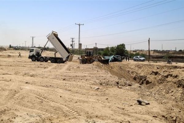 Mısır-Gazze Şeridi sınırında tampon bölge inşası